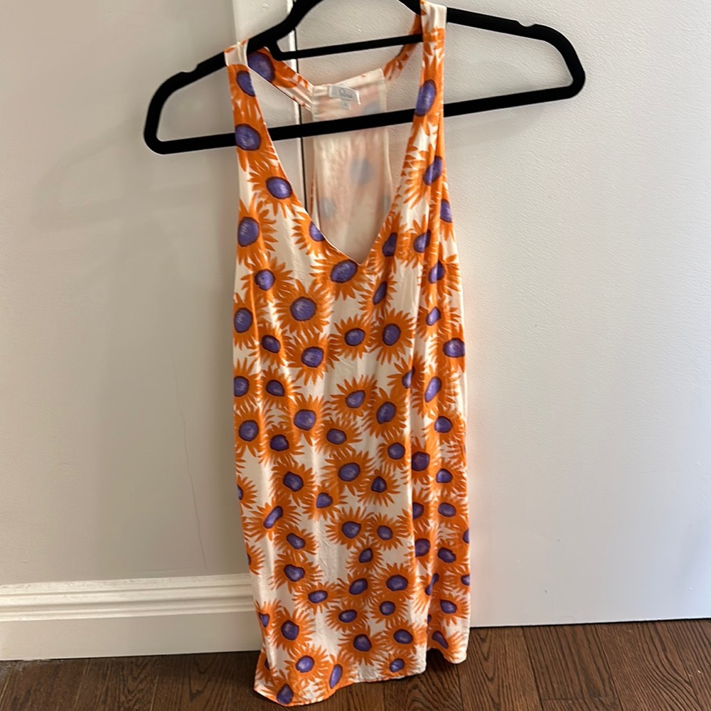 Sunflower silk dress size small